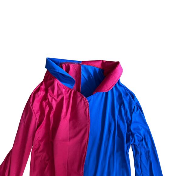 HauntLook Creepy Clown Halloween Costume Red Blue Yellow Unisex Medium New - Picture 12 of 12